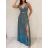 Šaty dlouhé elegantní společenské třpytivé bez rukávů dámské MONA (XS/S/M ONE SIZE) ITALSKÁ MÓDA IMM25M20513