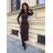 Šaty elegantný dlhý rukáv dámske (S/M/L ONE SIZE) TALIANSKA MÓDA IMM25M42998