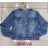 Bunda riflová dámská (M-3XL) RE-DRESS MA621C016-1A/DUR modrá džínová 3XL
