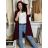 Mikina kabát oversize na zip s kapucí dlouhý rukáv dámský KAILA (S/M/L ONE SIZE) ITALSKÁ MÓDA IMPLI2430059/DU S/M/L modrá petrolejová