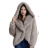 Kabát kožíšek dlouhý rukáv dámský (S/M/L ONE SIZE) IMPOZ25LE-6692