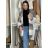 Cardigan dlouhý pletený dlouhý rukáv dámský (S/M/L ONE SIZE) ITALSKÁ MÓDA IMPLI2525097