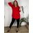Tunika predĺžená košeľová s opaskom dlhý rukáv dámska nadrozmer (2XL/3XL ONE SIZE) TALIANSKA MÓDA IMD212156/DUR béžová