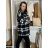 Kabátek na knoflíky dlouhý rukáv dámský ANNA (S/M/L ONE SIZE) ITALSKÁ MÓDA IMWCN251111/DU S/M/L béžová