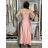 Šaty dlouhé elegantní na ramínka dámské AMANDA (S/M/L ONE SIZE) ITALSKá MODA IM323022/DUR S/M/L růžová světlá