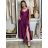 Šaty dlouhé elegantní na ramínka dámské AMANDA (S/M/L ONE SIZE) ITALSKá MODA IM323022/DUR S/M/L růžová světlá