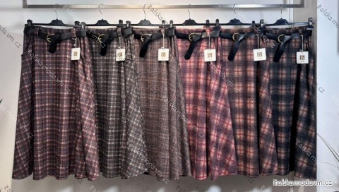 Sukně dlouhá s páskem dámská (XS/S/M ONE SIZE) ITALSKÁ MÓDA IMM25M8028
