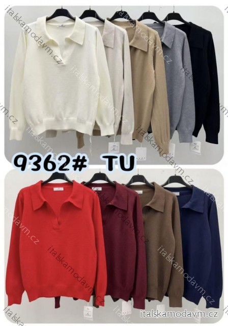 Sveter úpletový dlhý rukáv dámsky (XS/S/M ONE SIZE) TALIANSKA MÓDA IMM25M9362