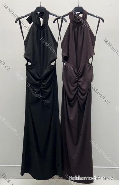 Šaty dlouhé společenské bez rukávu dámské (XS/S/M ONE SIZE) ITALSKÁ MÓDA IMM25M43430
