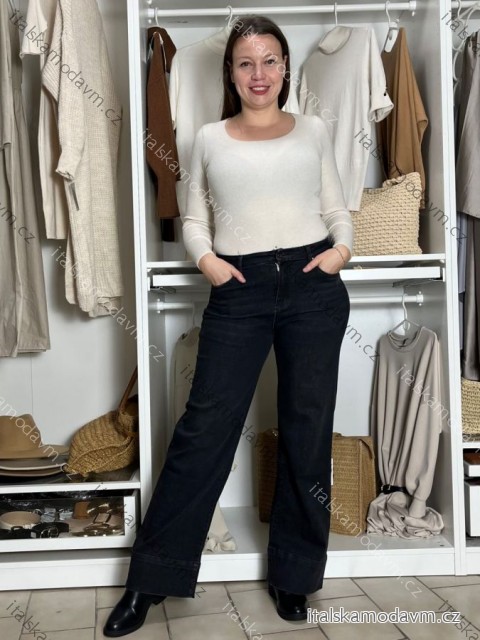 Rifle široké nohavice dlouhé dámské KAMILA (34-42) GOODIES GOD25DJ2721/DUR