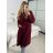 Kabát flaušový beránkový dlouhý rukáv dámský (S/M/L ONE SIZE) ITALSKÁ MÓDA IMD25238