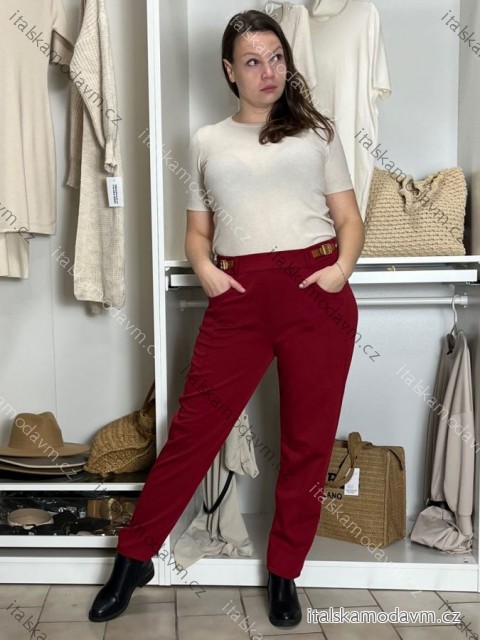 Kalhoty dámské VIKTORY (S/M/L ONE SIZE) ITALSKÁ MÓDA IMD25227