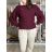 Sveter nabíraný dlhý rukáv dámsky DIARA  (S/M/L ONE SIZE) TALIANSKA MÓDA IMSM251136/DU S/M/L vínová