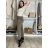 Nohavice dámske VIKTORY (S/M/L ONE SIZE) TALIANSKA MÓDA IMD25227/DU S/M/L hnedá