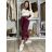 Kalhoty dlouhé s páskem manžestrové dámské SIMONA (XS/S/M ONE SIZE) IMPOZ25LV-25480