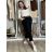 Kalhoty dlouhé s páskem manžestrové dámské SIMONA (XS/S/M ONE SIZE) IMPOZ25LV-25480