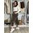 Kalhoty dlouhé s páskem manžestrové dámské SIMONA (XS/S/M ONE SIZE) IMPOZ25LV-25480
