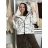 Mikina oversize na zip s kapucí dlouhý rukáv dámská WRITE (M/L/XL ONE SIZE) ITALSKÁ MÓDA IMPOZ25JSD-16583