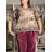 Tunika dlouhý rukáv dámská JANE nadrozměr  (44/46/48 ONE SIZE) IMPOZ25LW-91085-1/DU 44/46/48 tmavě béžová