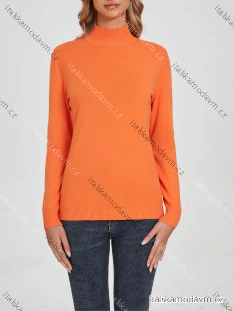 Svetr úpletový se stojáčkem dlouhý rukáv dámský (L/XL ONE SIZE)  EXTRAME ITALSKÁ MÓDA IMM23M5821XL