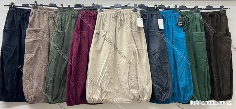 Sukně dlouhá oversize s kapsami dámská (S/M/L ONE SIZE) ITALSKÁ MÓDA IM425630