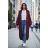 Cardigan pletený dlouhý rukáv dámský nadrozměr (48/50/52 ONE SIZE) ITALSKÁ MÓDA IMD25247