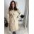 Kabát trenčkot dlouhý slabý s páskem dlouhý rukáv dámský (S/M/L ONE SIZE) ITALSKÁ MÓDA IMWKK252579/DR vínová S/M/L