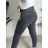 Rifle jeans s páskem  MOM FIT dámske nadrozměr (M-3XL) MOON GIRL MA525KF520-6/DUR šedá 3XL