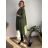 Cardigan letní 3/4 dlouhý rukáv dámský nadrozměr VESUNA (48/50/52 ONE SIZE) ITALSKÁ MÓDA IM425415/DU 48/50/52 tmavě smaragdová