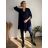 Cardigan letní 3/4 dlouhý rukáv dámský nadrozměr VESUNA (48/50/52 ONE SIZE) ITALSKÁ MÓDA IM425415/DU 48/50/52 tmavě smaragdová