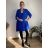 Cardigan letní 3/4 dlouhý rukáv dámský nadrozměr VESUNA (48/50/52 ONE SIZE) ITALSKÁ MÓDA IM425415/DU 48/50/52 tmavě smaragdová