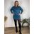 Šaty volnočasové dlouhý rukáv dámské VIKI (M/L/XL ONE SIZE) ITALSKÁ MÓDA IM425521
