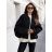 Kabátek oversize dlouhý rukáv dámský (S/M/L ONE SIZE) ITALSKÁ MÓDA IMD25277/DU vínová S/M/L