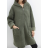 Kabát s kapucí dlouhý rukáv dámský (S/M/L ONE SIZE) ITALSKÁ MÓDA IMPLI2520606