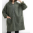 Kabát s kapucí dlouhý rukáv dámský (S/M/L ONE SIZE) ITALSKÁ MÓDA IMPLI2520606A