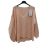 Svetr pletený dlouhý rukáv dámský (S/M/L ONE SIZE) ITALSKÁ MÓDA IMPLI256362