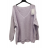 Svetr pletený dlouhý rukáv dámský (S/M/L ONE SIZE) ITALSKÁ MÓDA IMPLI256362