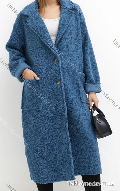 Kabát dlouhý rukáv dámský (S/M/L ONE SIZE) ITALSKÁ MÓDA IMPLI2521012A