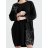 Šaty dlouhý rukáv dámské (S/M/L ONE SIZE) ITALSKÁ MÓDA IMPLI2507420
