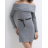 Šaty elegantní pletené dlouhý rukáv dámské (S/M/L ONE SIZE) ITALSKÁ MÓDA IMPLI257105