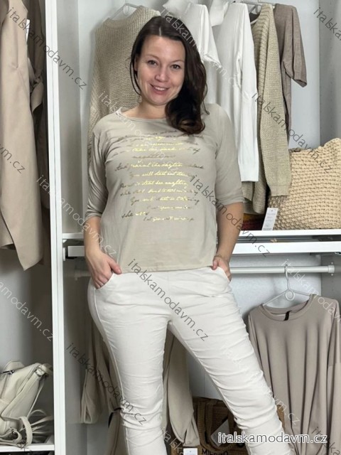 Tričko dlouhý rukáv dámské MAGLIA (S/M/L ONE SIZE) IMPOZ25SM-25394/DUR S/M/L béžová