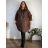 Bunda jesenný dlhý rukáv dámska nadrozmer (54/56/58 ONE SIZE) TALIANSKA MÓDA IM425506