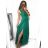 Šaty elegantní společenské dlouhé na ramínka dámské Patricie (XS/S/M/L ONE SIZE) ITALSKÁ MÓDA IM322045/DUR mintová M/L