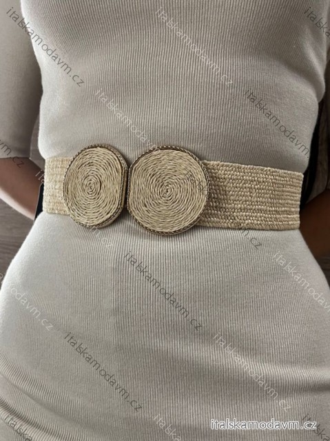 Pásek dámský (ONE SIZE) ITALSKÁ MÓDA IMWS25G-102/DUR béžová ONE SIZE