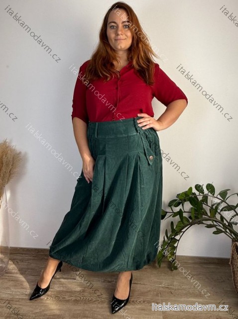 Sukně s páskem manžestrová dámská MONA (42/44/46 ONE SIZE) ITALSKá MóDA IMSM251161/DUR
