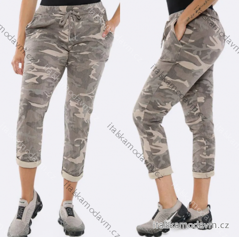 Kalhoty dlouhé dámské maskáč (S/M/L ONE SIZE) ITALSKÁ MÓDA IMPLI258115