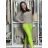 Kalhoty strečové dlouhé dámské PANTALONE (S/M/L ONE SIZE) IMPOZ25LV-6318/DUR S/M/L zelená limetková