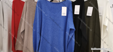 Svetr dlouhý rukáv dámský (S/M/L ONE SIZE) ITALSKÁ MÓDA IMPLI259054