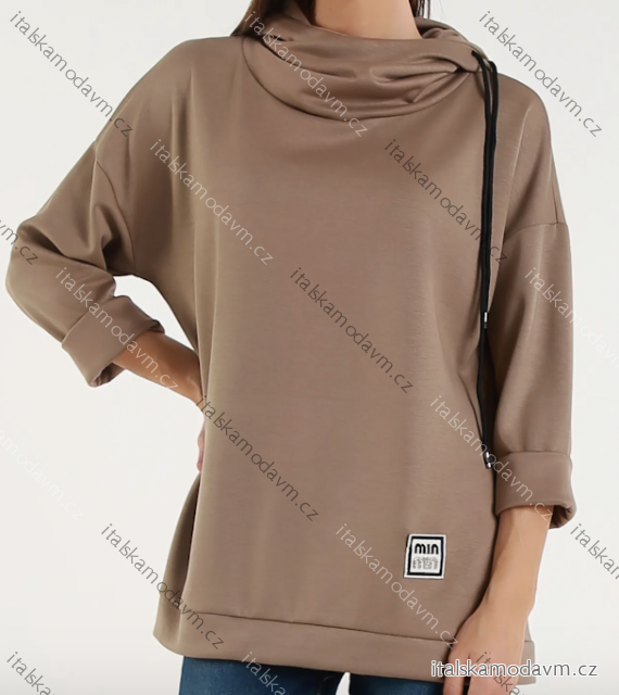 Mikina dlouhý rukáv dámská (S/M/L ONE SIZE) ITALSKÁ MÓDA IMPLI2507222