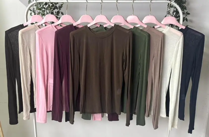 Tričko dlouhý rukáv dámské (S/M/L ONE SIZE) ITALSKÁ MÓDA IMPLP2599080080